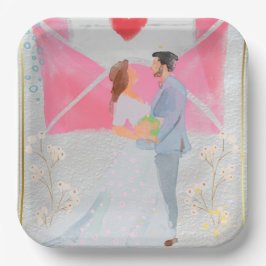 パーティーの会場 ペーパープレート