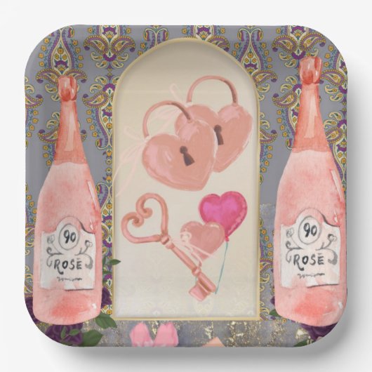 パーティーの会場 ペーパープレート (正面)