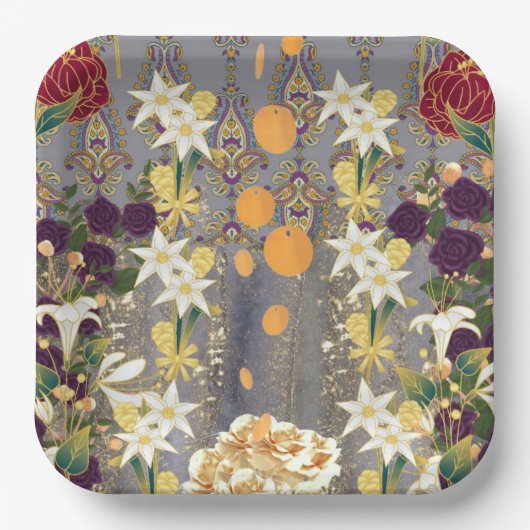 パーティーの会場 ペーパープレート (正面)