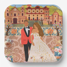 パーティーの会場 ペーパープレート