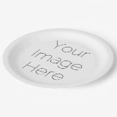 パーティーの写真カスタム紙プレートの作成 ペーパープレート (アングル)