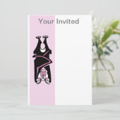 パーティーの動物 - BAT クレイジー - ハロウィン - ワイルドライフ - 招待状 (スタンド正面)