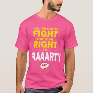 パーティーの友達と戦う権利を守れ Tシャツ