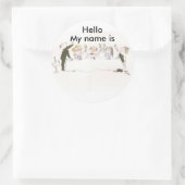 パーティーの名前タグ ラウンドシール (バッグ)