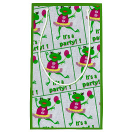 パーティーの大事な行事のための緑カエルのパーティーのギフトバッグ スモールペーパーバッグ
