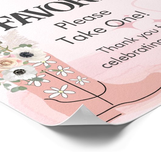 パーティーの好意はワンウェスタンモダン女性のカーボーイテーマをとる ポスター (角)