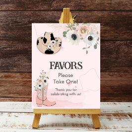 パーティーの好意はワンウェスタンモダン女性のカーボーイテーマをとる ポスター