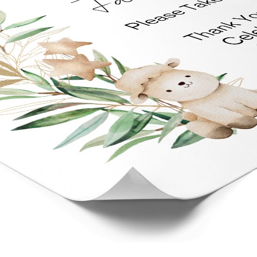 パーティーの好意は甘い子羊の緑を一つ取る ポスター (角)