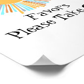 パーティーの好意サインBoho Sunこ来この太陽 ポスター (角)