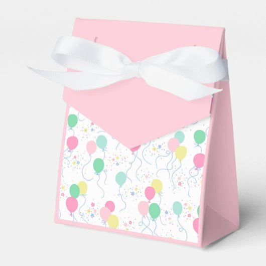 パーティーの好意ボックス – バルーンテーマ – アンディもっと フェイバーボックス (正面サイド)