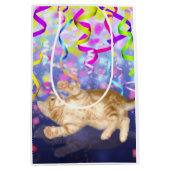 パーティーの子ネコ ミディアムペーパーバッグ (正面)