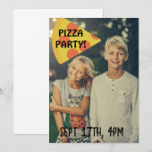 パーティーの子供たちの写真カスタム招待状 招待状 (正面/裏面)