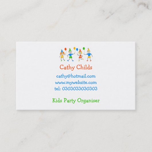 パーティーの子供 名刺 (正面)