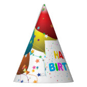 パーティーの帽子か気球および紙吹雪 パーティーハット (左)