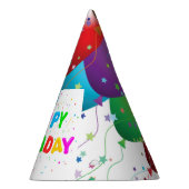 パーティーの帽子か気球および紙吹雪 パーティーハット (右)