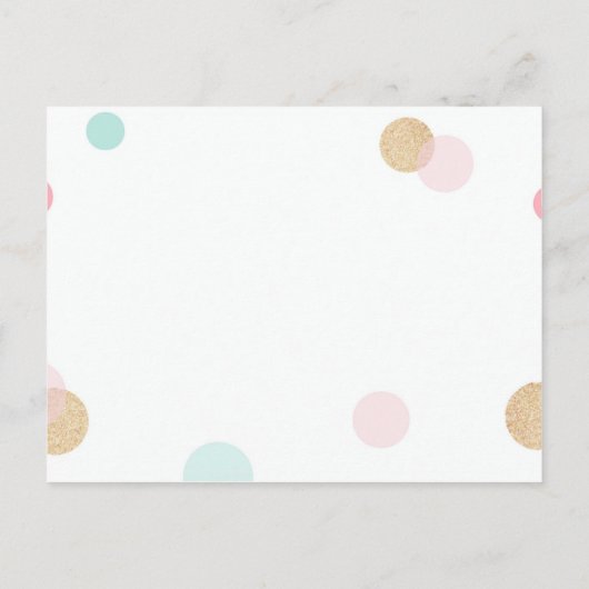 パーティーの帽子をかぶった子犬の誕生日ポストカード ポストカード (裏面)