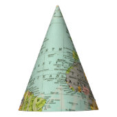 パーティーの帽子-多彩な地図 パーティーハット (正面)
