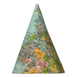 パーティーの帽子-多彩な地図 パーティーハット