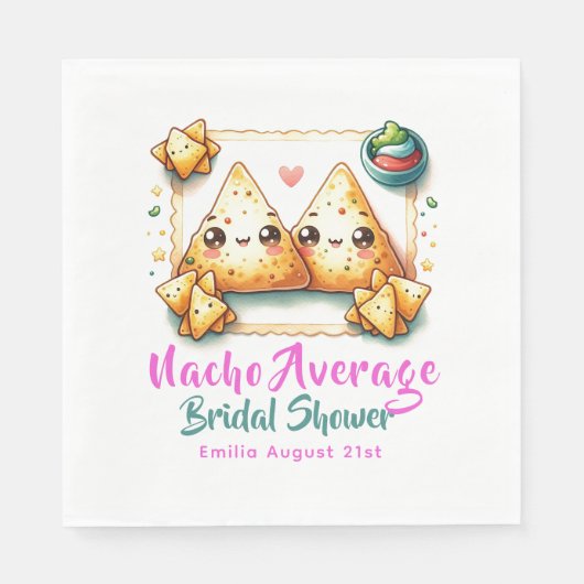 パーティーの平均値じゃない!最後のブライズシャワー スタンダードランチョンナプキン (正面)