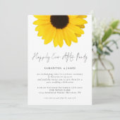 パーティーの後ずっと幸せそうにヒマワリ結婚 招待状 (スタンド正面)