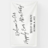 パーティーの後は幸せに! 横断幕 (縦)