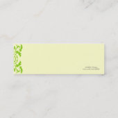 パーティーの招待のプロフィールカードの後の卒業 スキニー名刺 (裏面)