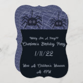 パーティーの招待状にウェブを添えて 招待状 (正面/裏面)