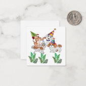 パーティーの招待状のメモカード ノートカード (正面/裏面インサイチュ)