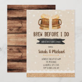 パーティーの招待状を出す前に醸造 招待状 (正面/裏面)