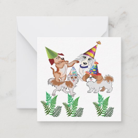 パーティーの招待状カード ノートカード (正面)