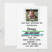 パーティーの招待状 おかしい 赤ちゃん トランプで遊ぶ 招待状 (正面/裏面)