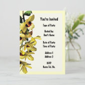 パーティーの招待状 - オーキッドデザイン 招待状 (スタンド正面)