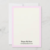 パーティーの招待状 - カーネーション デザイン 招待状 (裏面)