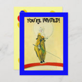 パーティーの招待状 ピエロ 〜 簡単にカスタマイズできます！ 招待状 (正面/裏面)