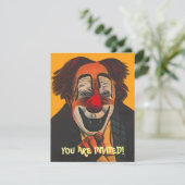 パーティーの招待状 ピエロ ~ 簡単にカスタマイズできます! 招待状 (スタンド正面)