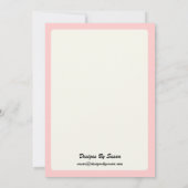 パーティーの招待状 - ローズデザイン 招待状 (裏面)