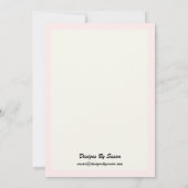 パーティーの招待状 - ローズデザイン 招待状 (裏面)