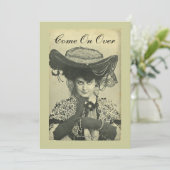 パーティーの招待状 - ヴィンテージ ヴィクセン ご招待！ 招待状 (スタンド正面)