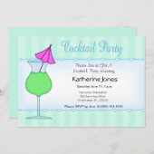 パーティーの招待状 招待状 (正面/裏面)