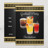 パーティーの招待状 招待状 (正面/裏面)