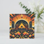 パーティーの招待状 招待状 (スタンド正面)