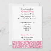 パーティーの招待状 招待状 (裏面)