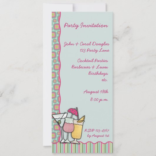 パーティーの招待状 招待状 (正面)