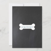 パーティーの招待状 犬の子犬の誕生日招待状 招待状 (裏面)