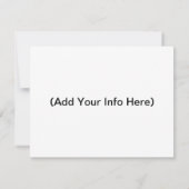 パーティーの招待 招待状 (裏面)