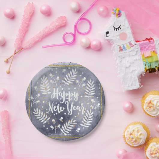 パーティーの新年の紙プレート ペーパープレート (パーティー)