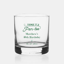 パーティーの時間だ メンズ ゴルフ 誕生日 ウイスキーグラス