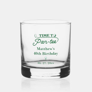 パーティーの時間だ メンズ ゴルフ 誕生日 ウイスキーグラス