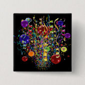 パーティーの時間ボタン 缶バッジ (正面)