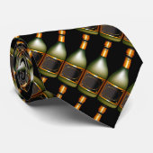 パーティーの時間大晦日のシャンペンのボトルのタイ ネクタイ (ロール)